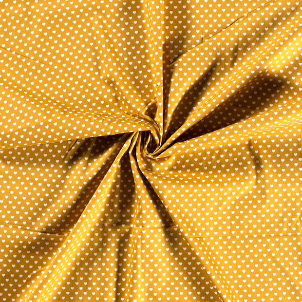 Cotton Poplin fabric Oker printed 