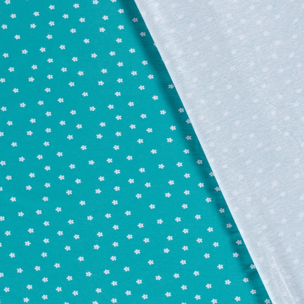 Jersey de Coton tissu fleurs imprimé 