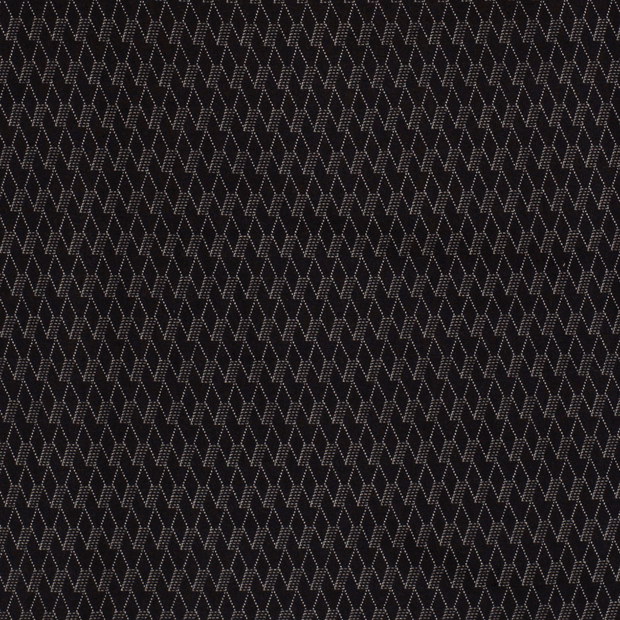 Bengaline fabric Abstract Black
