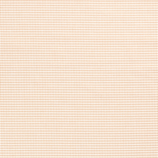 Cotton Poplin Yarn Dyed fabric Checks Camel
