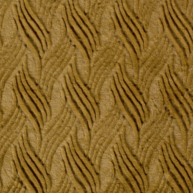 Fake Fur fabric Abstract Camel