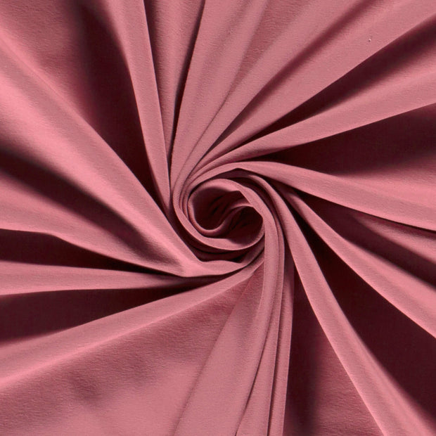 Jersey de Coton tissu Unicolore Vieux rose