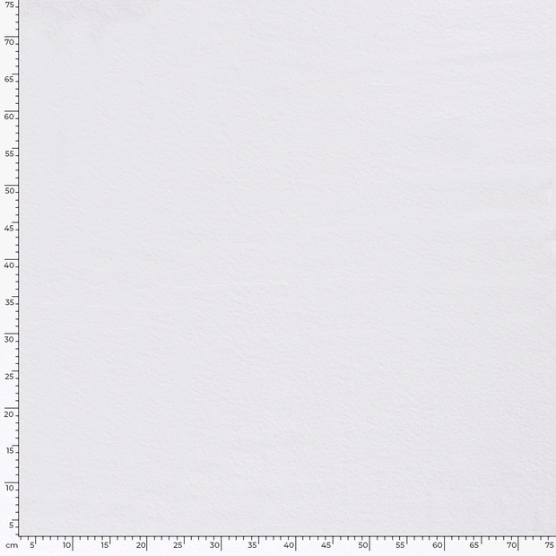 Cotton Fleece fabric Unicolour Optical White