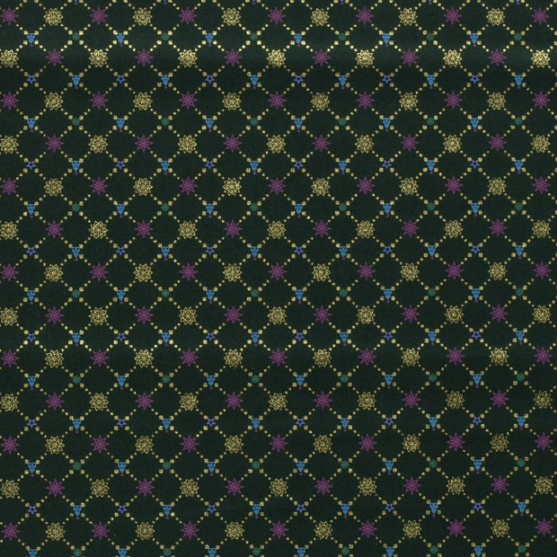 Cotton Poplin fabric Christmas Green