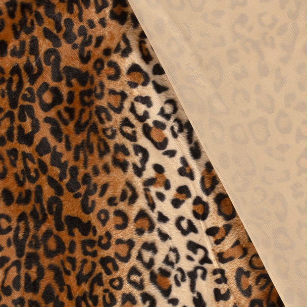 Velours fabric Cheetah printed 