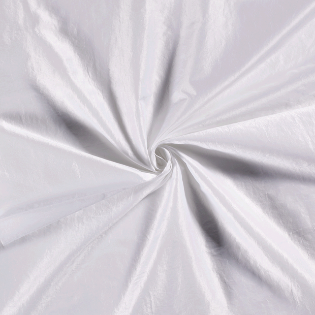 Taffeta fabric Optical White crushed 