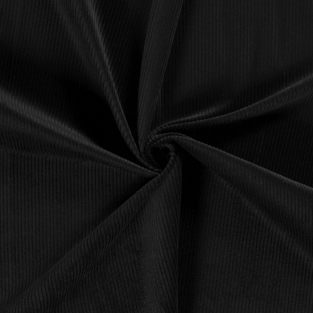 Velours Côtelé 4.5w tissu Noir 