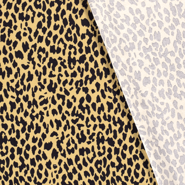 Viscose Twill fabric Panther printed 