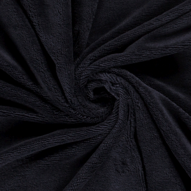 Bamboo Fleece fabric Unicolour Navy