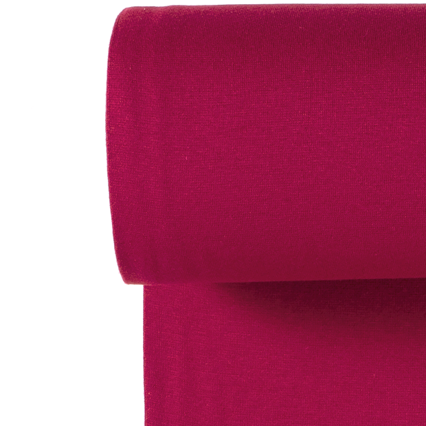 Cuff fabric Unicolour Raspberry