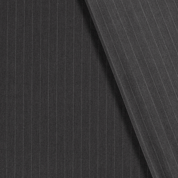 Gabardine fabric Pinstripes brushed 