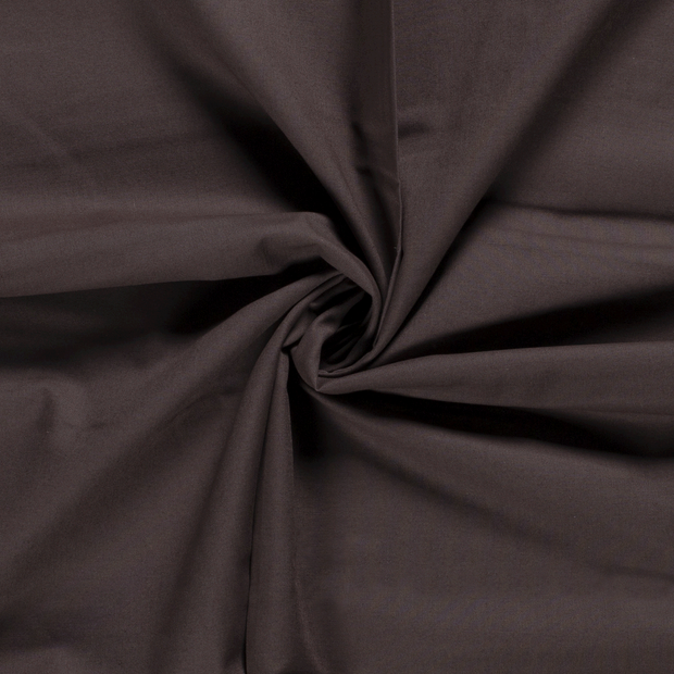Cotton Poplin fabric Unicolour Dark Grey