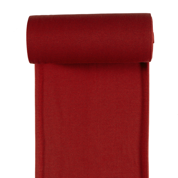 Bord Cote Fil Teint tissu Bordeaux 