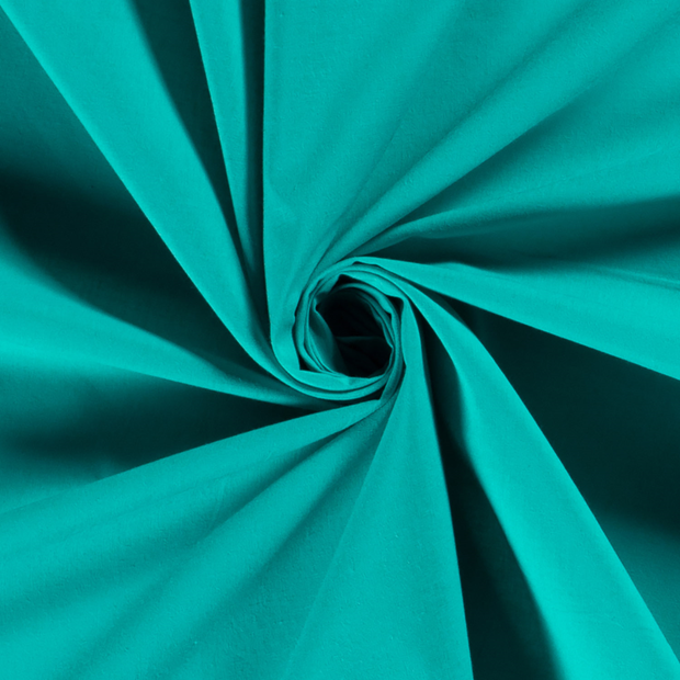 Voile tissu Unicolore Turquoise