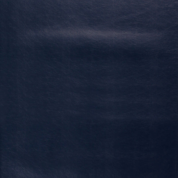 Imitation cuir tissu Bleu Marine légèrement brillant 