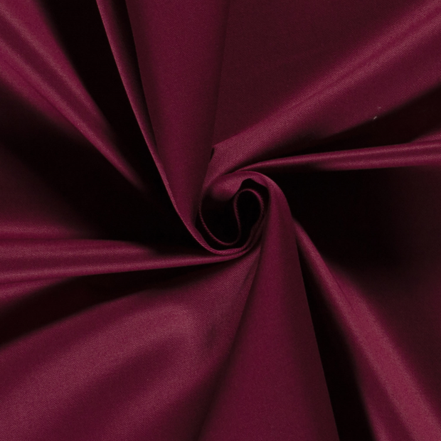 Twill fabric Unicolour Bordeaux