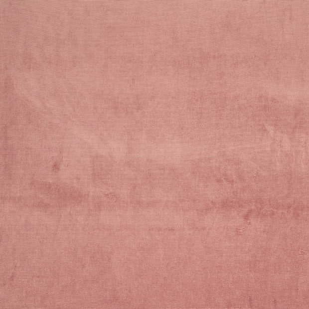 Nicky Velours Rib tissu Vieux rose mat 