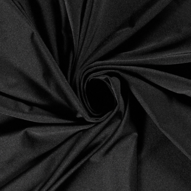 Jersey Maillot de Bain tissu Unicolore Noir