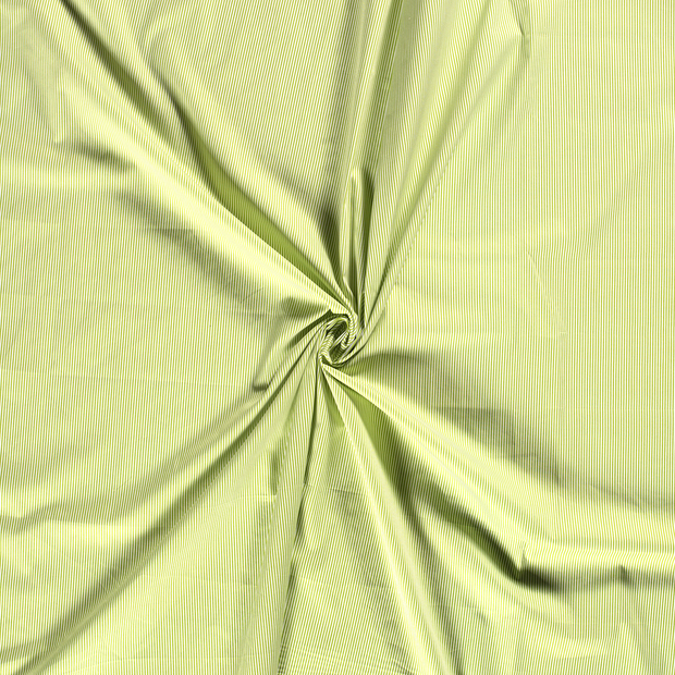 Cotton Poplin fabric Green printed 