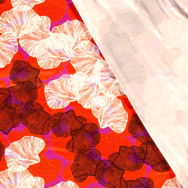 Viscose Jersey fabric Flowers printed 