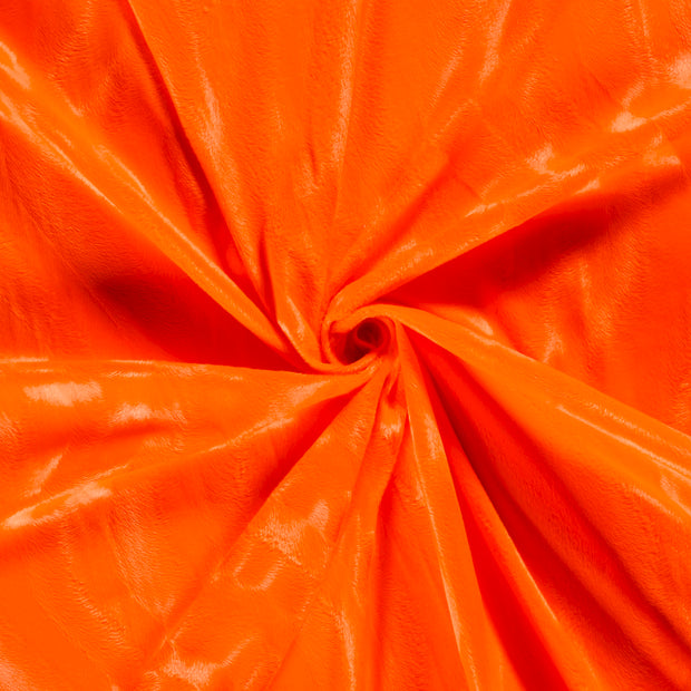 Velours stof Neon Oranje 