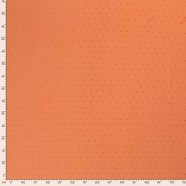 Cotton Poplin fabric Unicolour Orange
