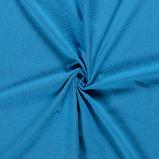 Jersey de Coton tissu Unicolore Bleu Ciel