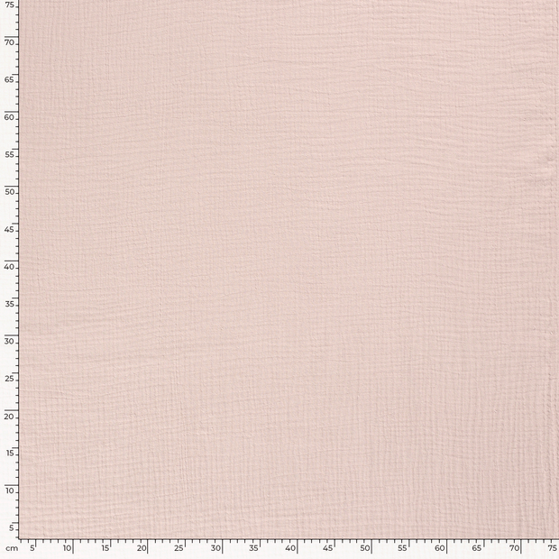 Triple Gaze tissu Unicolore Rose clair