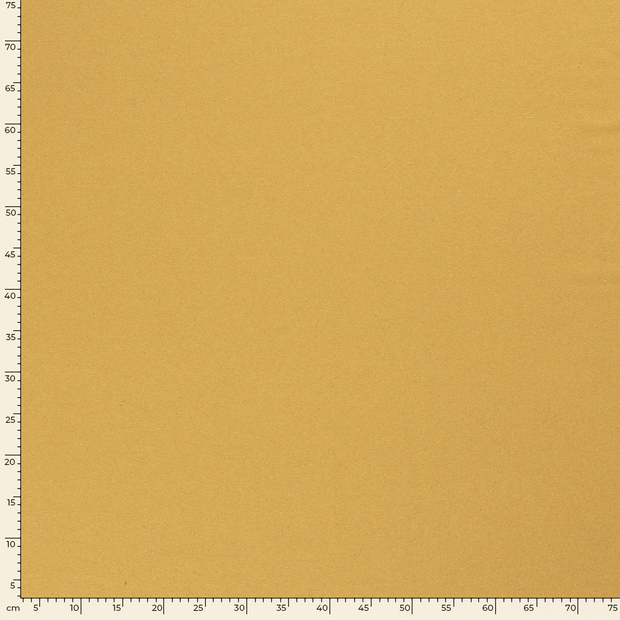 French Terry tissu Unicolore Ocre