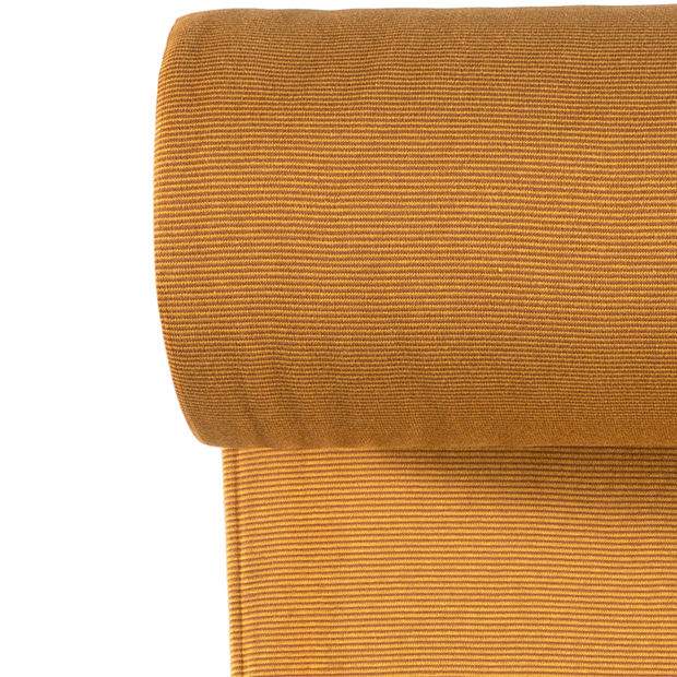 Bord Cote Fil Teint tissu rayures Ocre