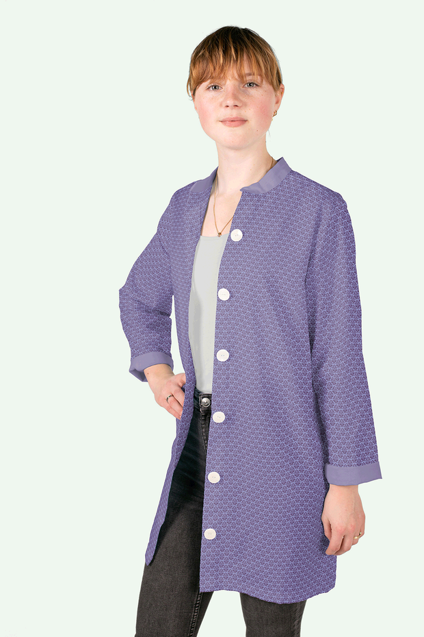 Cotton Poplin fabric Millefleurs Lila
