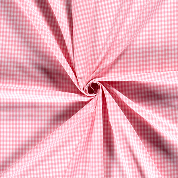 Cotton Poplin Yarn Dyed fabric Pink 
