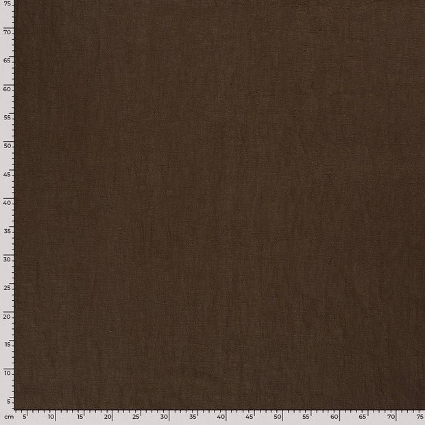 Ramie Linen fabric Unicolour Brown