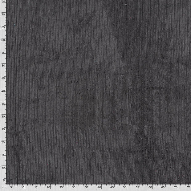 Corduroy 4.5w fabric Unicolour Dark Grey