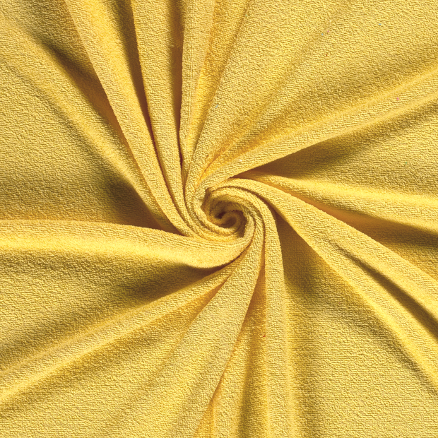 Terry Towelling fabric Yellow 