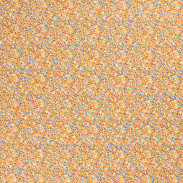 Cotton Poplin fabric Orange matte 