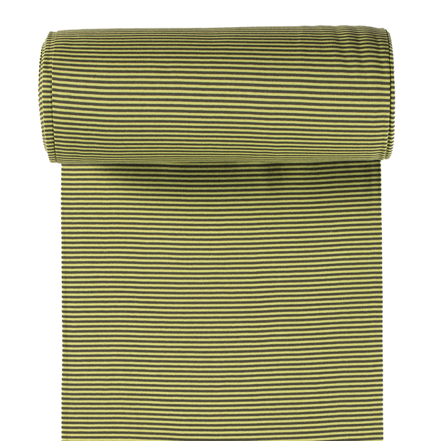 Cuff Material Yarn Dyed fabric Olive Green 