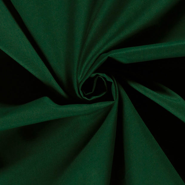 Cretonne fabric Unicolour Dark Green