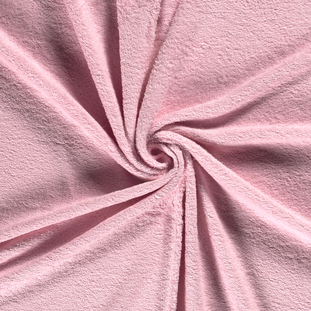 Terry Towelling fabric Pink 