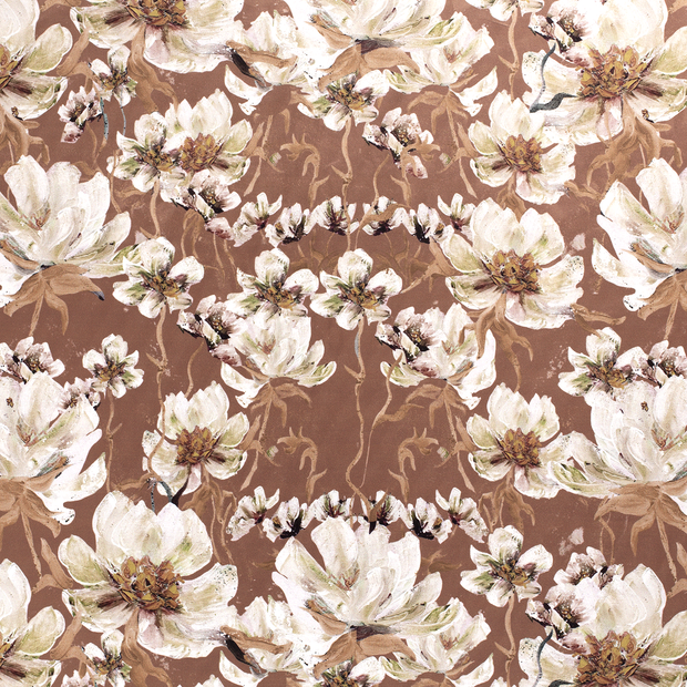 Velvet fabric Brown matte 