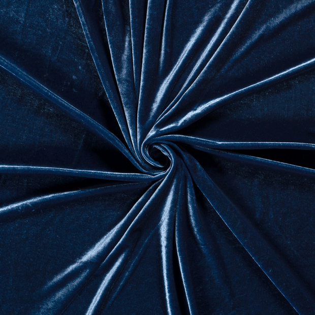 Velvet fabric Indigo 