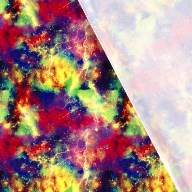 Polyester Jersey fabric Abstract digital printed 