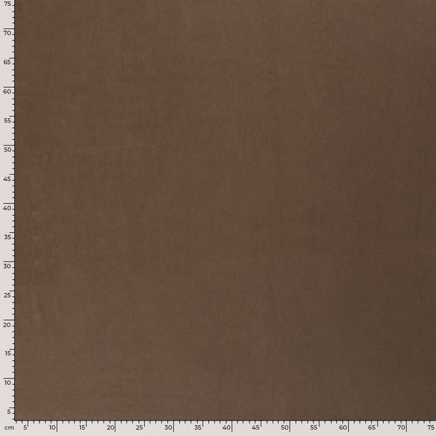 Suede leather fabric Unicolour Taupe Grey