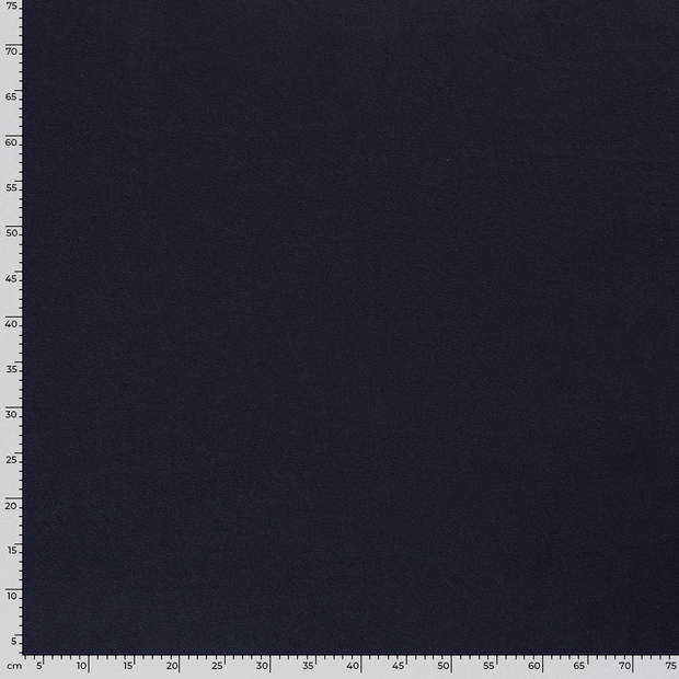 Cotton Fleece fabric Unicolour Navy