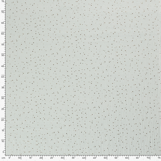 Muslin fabric Dots Mint