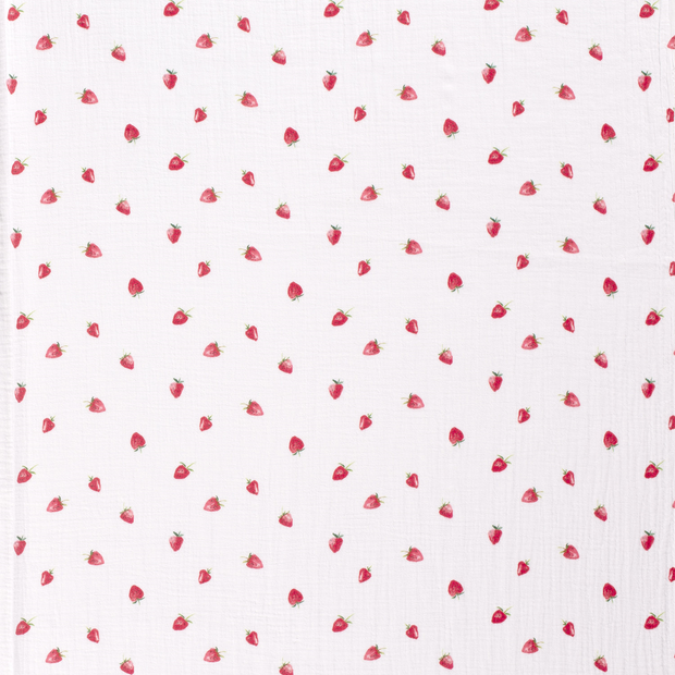 Muslin fabric White matte 