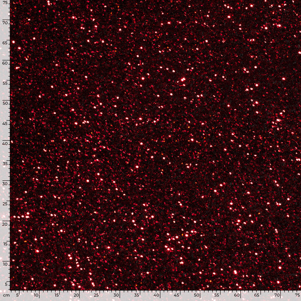 Velvet fabric Unicolour Red