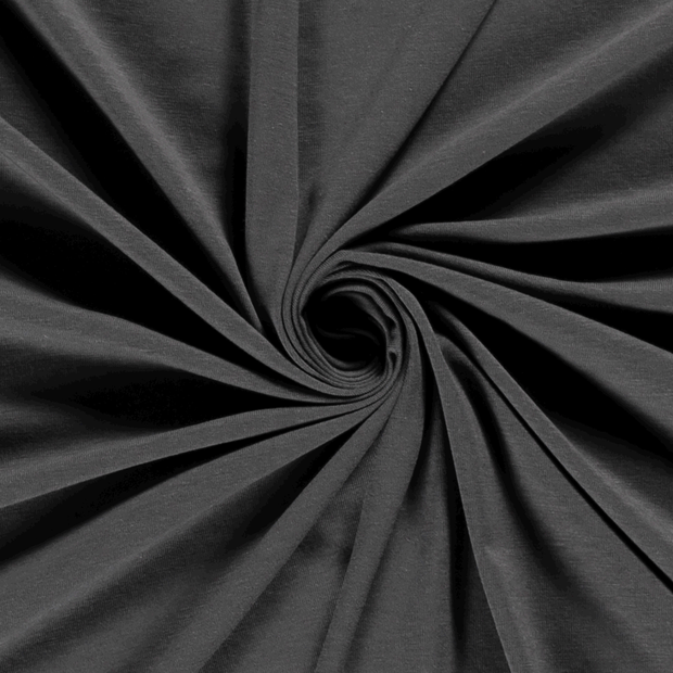 Bamboo Jersey fabric Unicolour Dark Grey