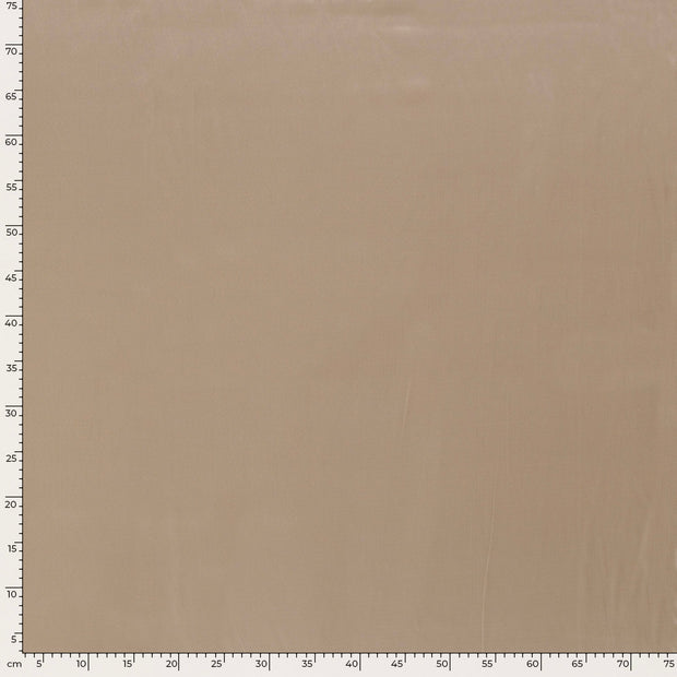 Satin Extensible tissu Unicolore Beige