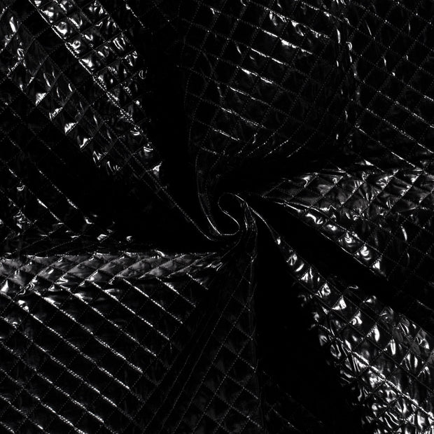 Stepped Lining fabric Black foiled 